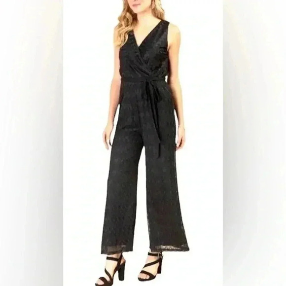 Ayla (Francesca’s) Black  lace jump suit S - Picture 1 of 10